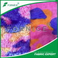 colorful jacquard pv velvet plush fake fur fabric for coats